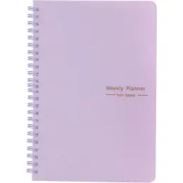 A5 Weekly Planner Non-Dated Purple Front